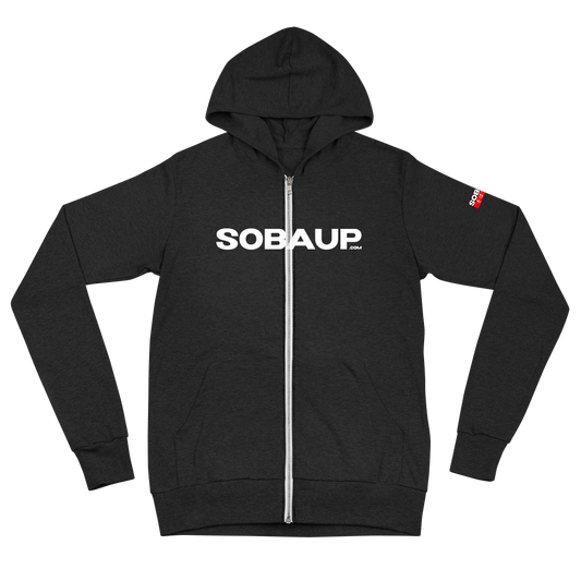 Sobaup Unisex lightweight zip-up hoodie